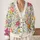 Watercolor Wildflower Garden Blooms for Fresh Spring Everyday Layering and Gifting Women All-over Print Knitted Cardigan - 2