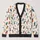 Multicolor Holiday Light Strings and Snowflake Motifs for Cozy Winter Parties and Nights All-over Print Knitted Cardigan - 1