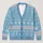Pastel Nordic Geometric Motifs for Casual Layering and Everyday Travel Wear Women All-over Print Knitted Cardigan - 1