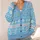 Pastel Nordic Geometric Motifs for Casual Layering and Everyday Travel Wear Women All-over Print Knitted Cardigan - 4