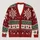 Nordic Snowflake and Evergreen Holiday Motifs for Cozy Winter Layering, Women’s Gift All-over Print Knitted Cardigan - 1