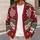 Nordic Snowflake and Evergreen Holiday Motifs for Cozy Winter Layering, Women’s Gift All-over Print Knitted Cardigan - 5