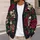 Skull And Rose Vintage Gothic Blooms For Autumn Layering Women Dark Romantic Style All-over Print Knitted Cardigan - 5