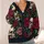 Skull And Rose Vintage Gothic Blooms For Autumn Layering Women Dark Romantic Style All-over Print Knitted Cardigan - 4