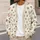 Snowman Faces And Black Snowflakes For Cozy Winter Holiday Layering, Women’s Gift All-over Print Knitted Cardigan - 5