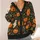 Whimsical Pumpkin Faces For Cozy Autumn Outings And Halloween Gatherings With Friends All-over Print Knitted Cardigan - 4
