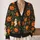 Whimsical Pumpkin Faces For Cozy Autumn Outings And Halloween Gatherings With Friends All-over Print Knitted Cardigan - 2