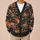 Halloween Pumpkin Witch Hat Floral Autumn Style for Women Cozy Everyday Layering All-over Print Knitted Cardigan - 6