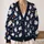Cute Spooky Ghosts and Pumpkins for Halloween Parties and Cozy Fall Layering for Women All-over Print Knitted Cardigan - 2