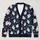 Cute Spooky Ghosts and Pumpkins for Halloween Parties and Cozy Fall Layering for Women All-over Print Knitted Cardigan - 1