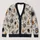 Haunted Skull And Watchful Eye Motifs For Spooky Autumn Layering And Casual Style, Women All-over Print Knitted Cardigan - 1