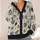 Haunted Skull And Watchful Eye Motifs For Spooky Autumn Layering And Casual Style, Women All-over Print Knitted Cardigan - 4