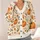 Pumpkins And Wildflowers For Cozy Autumn Layering At Thanksgiving Gatherings For Women All-over Print Knitted Cardigan - 4