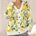 Bright Lemon And Citrus Motifs For Fresh Spring Layering And Easy Everyday Casual Style All-over Print Knitted Cardigan - 4