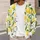 Bright Lemon And Citrus Motifs For Fresh Spring Layering And Easy Everyday Casual Style All-over Print Knitted Cardigan - 5