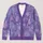 Whimsical Lavender Winter Forest with Pastel Trees for Cozy Snowy Day Layering Outdoors All-over Print Knitted Cardigan - 1