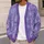 Whimsical Lavender Winter Forest with Pastel Trees for Cozy Snowy Day Layering Outdoors All-over Print Knitted Cardigan - 5