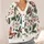 Red Berry Butterfly Holiday Botanical Style for Women’s Winter Layering and Parties All-over Print Knitted Cardigan - 4