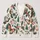Red Berry Butterfly Holiday Botanical Style for Women’s Winter Layering and Parties All-over Print Knitted Cardigan - 1