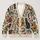 Vintage Skull Floral Butterfly Botanical Style for Casual Everyday Layering Womenswear All-over Print Knitted Cardigan - 1