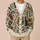 Vintage Skull Floral Butterfly Botanical Style for Casual Everyday Layering Womenswear All-over Print Knitted Cardigan - 6