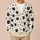 Black Cat and Paw Motifs for Cozy Autumn Layering and Relaxed Women's Everyday Style All-over Print Knitted Cardigan - 6
