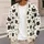 Black Cat and Paw Motifs for Cozy Autumn Layering and Relaxed Women's Everyday Style All-over Print Knitted Cardigan - 5