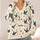 Swallow Bird Motif for Relaxed Autumn Layering, Women's Vintage Country Style Look All-over Print Knitted Cardigan - 4