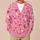 Pink Hearts And Swirls For Valentine Outings And Romantic Everyday Layering Style Wear All-over Print Knitted Cardigan - 6