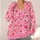 Pink Hearts And Swirls For Valentine Outings And Romantic Everyday Layering Style Wear All-over Print Knitted Cardigan - 4