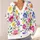 Watercolor Wildflower Garden for Bright Spring Layering and Everyday Women's Style All-over Print Knitted Cardigan - 4