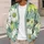 Lime Daisy Floral Botanical Spring Layering Style For Women Everyday Casual Wear All-over Print Knitted Cardigan - 5