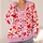 Pink and Red Heart Motif for Valentine Gatherings and Sweet Everyday Layering Style All-over Print Knitted Cardigan - 4