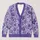 Lavender Violet Floral Blooms for Spring Layering and Relaxed Everyday Style Women All-over Print Knitted Cardigan - 1
