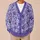 Lavender Violet Floral Blooms for Spring Layering and Relaxed Everyday Style Women All-over Print Knitted Cardigan - 6