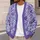 Lavender Violet Floral Blooms for Spring Layering and Relaxed Everyday Style Women All-over Print Knitted Cardigan - 5