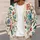 Hand-Drawn Coral Teal Wildflowers for Relaxed Spring Layering and Everyday Casual Style All-over Print Knitted Cardigan - 5