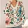 Hand-Drawn Coral Teal Wildflowers for Relaxed Spring Layering and Everyday Casual Style All-over Print Knitted Cardigan - 4