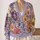 Lavender Wildflower Blooms for Everyday Layering and Casual Weekend Style for Women All-over Print Knitted Cardigan - 2