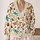 Colorful Dragonflies, Ladybugs And Butterflies For Casual Spring Nature Style Wear All-over Print Knitted Cardigan - 2