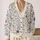 Blue And Lavender Wildflower Bouquet For Everyday Layering, Women's Relaxed Casual Style All-over Print Knitted Cardigan - 2