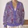 Lavender Berry Botanical Sprigs For Breezy Spring Layering, Women’s Everyday Style All-over Print Knitted Cardigan - 2