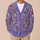 Lavender Berry Botanical Sprigs For Breezy Spring Layering, Women’s Everyday Style All-over Print Knitted Cardigan - 6