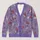 Lavender Berry Botanical Sprigs For Breezy Spring Layering, Women’s Everyday Style All-over Print Knitted Cardigan - 1