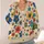 Colorful Floral Blooms for Casual Layering and Everyday Spring Style for Women Year-Round All-over Print Knitted Cardigan - 4