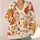 Autumn Maple Leaves in Warm Earth Tones for Cozy Everyday Layering and Nature Lovers All-over Print Knitted Cardigan - 4