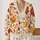 Autumn Maple Leaves in Warm Earth Tones for Cozy Everyday Layering and Nature Lovers All-over Print Knitted Cardigan - 2