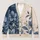 Blue Botanical Blooms For Cozy Autumn Layering And Relaxed Women’s Everyday Style All-over Print Knitted Cardigan - 1