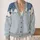 Blue Sheep Winter Motif For Cozy Weekend Layering And Casual Country Style Outfit All-over Print Knitted Cardigan - 2