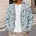 Indigo Fish Motif for Relaxed Coastal Layering and Everyday Autumn Style for Women All-over Print Knitted Cardigan - 5